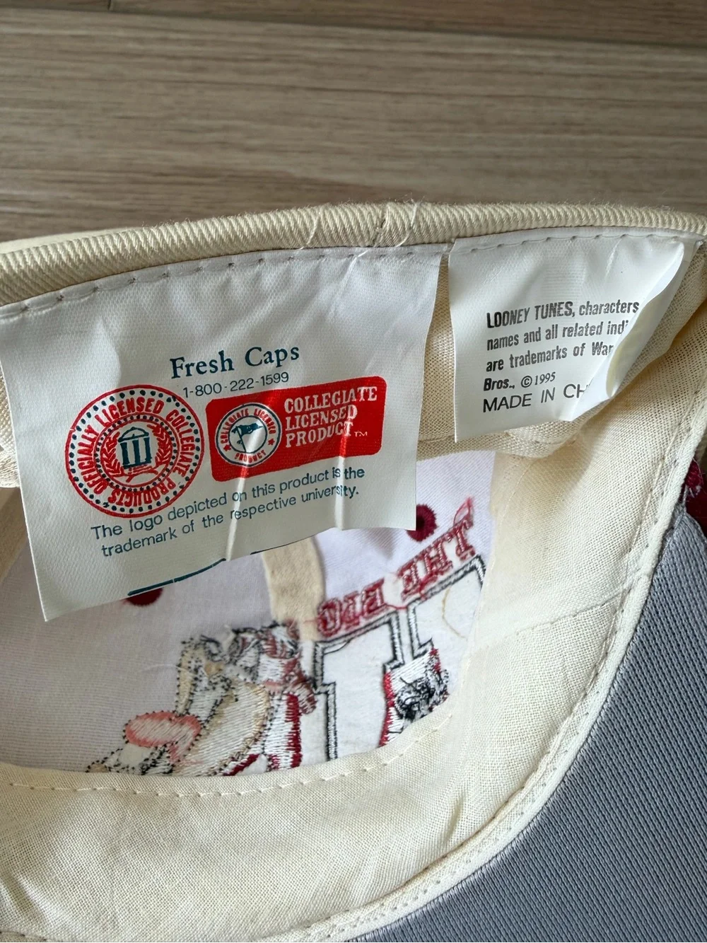 90’s University of Alabama Looney Tunes Taz SnapBack Hat - Picture 3 of 4